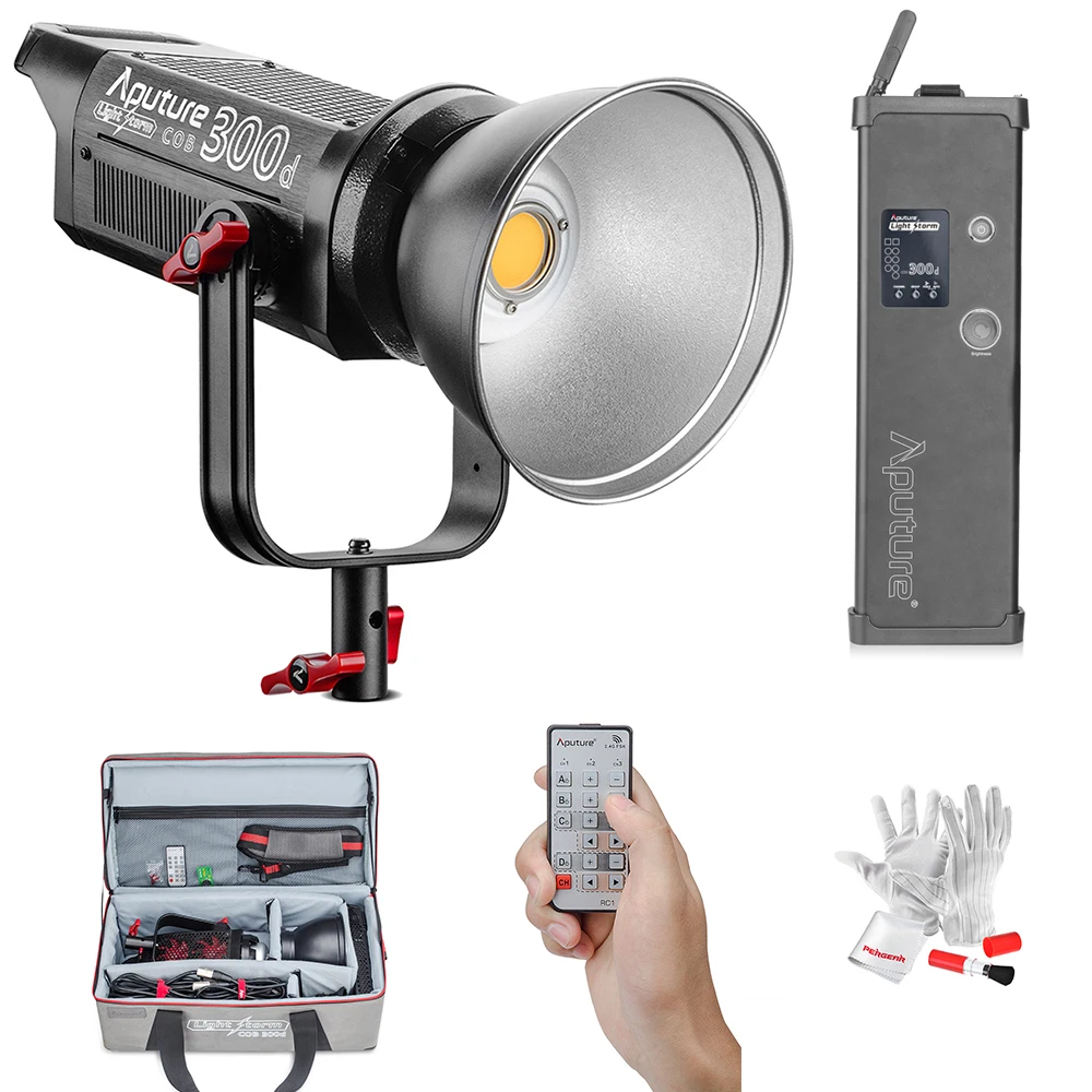 

Aputure LS C300d COB Light 300W Output 5500K Color Temperature Daylight TLCI 96+ Professional Shooting Filming Light V-mount