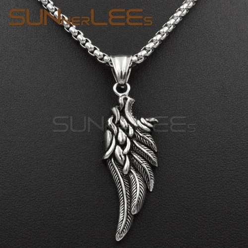 Sunnerlees New Fashion Jewelry Stainless Steel Pendant Necklace Link