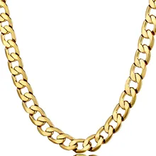 7mm Miami Cuban Chain Necklace Gold 316L Stainless Steel Men Curb Link Necklace Hippie Hip Hop Jewelry chimdou 2018 new 55cm 13mm 10mm 7mm 316l stainless steel necklace men jewelry cuban chain party gift rock punk style an349