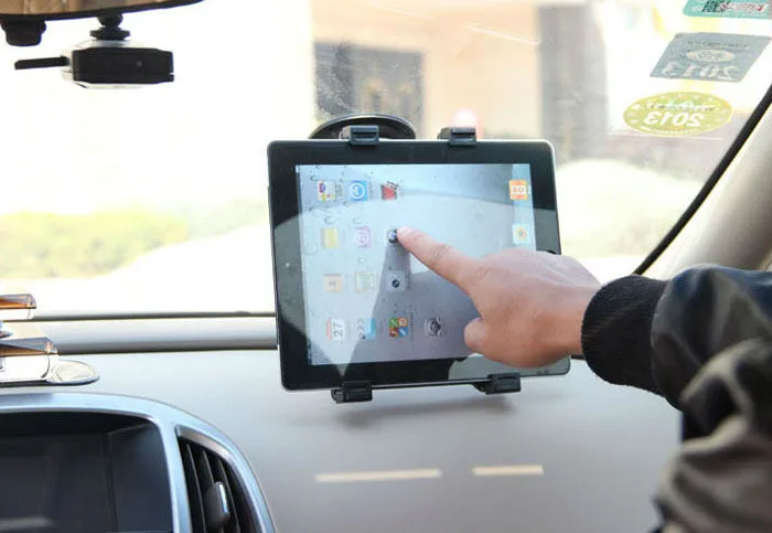 

Quality Universal Car Cradle Bracket Clip Windshield Stand Holder for iPad Air Pro Mini Tablet PC Support GPS/DVD/Mini TV/ Tab