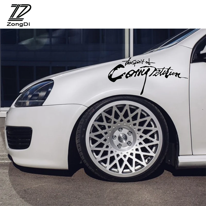 ZD стикер для стайлинга автомобиля Spirition of Competition BMW E46 E60 Ford focus 2 Mazda 3 Volkswagen Polo Golf 4 Skoda
