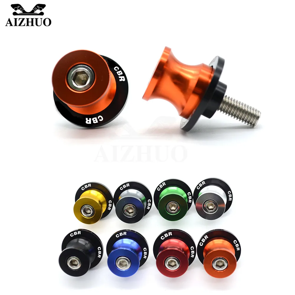 8MM Motorcycle Accessories Swingarm Sliders Spools CBR Logo For HONDA CBR 250RR 400RR 600RR 2003-2011 954RR 1000RR 2002 2003