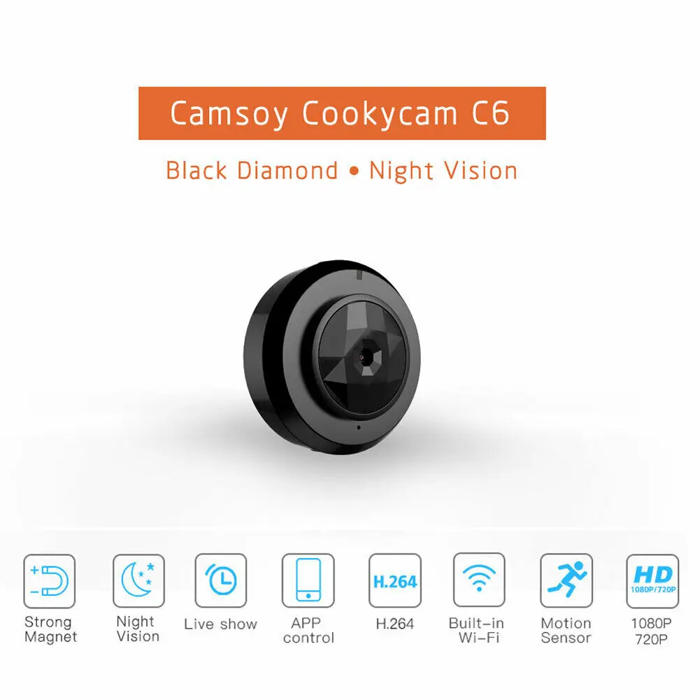 

C6 Mini DV DVR Wireless WiFi 720P IP Camera Night Vision Camcorder Video Recorder APP Control Motion Detection
