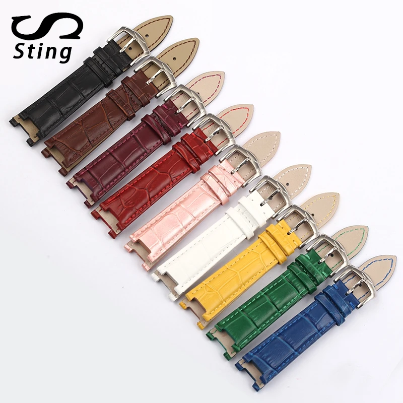 

Sting Strap Leather Watch Strap For Repacement For LVF-LOVE&FORTUNE Series Ladies Girls Watch Wristband Pin Buckle