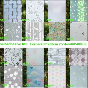 

2017 Wide60*Long200cm Privacy Decorative Window Film Opaque Window Sticker Pegatinas Para Ventanas Raam Folie Vinyl Bathroom