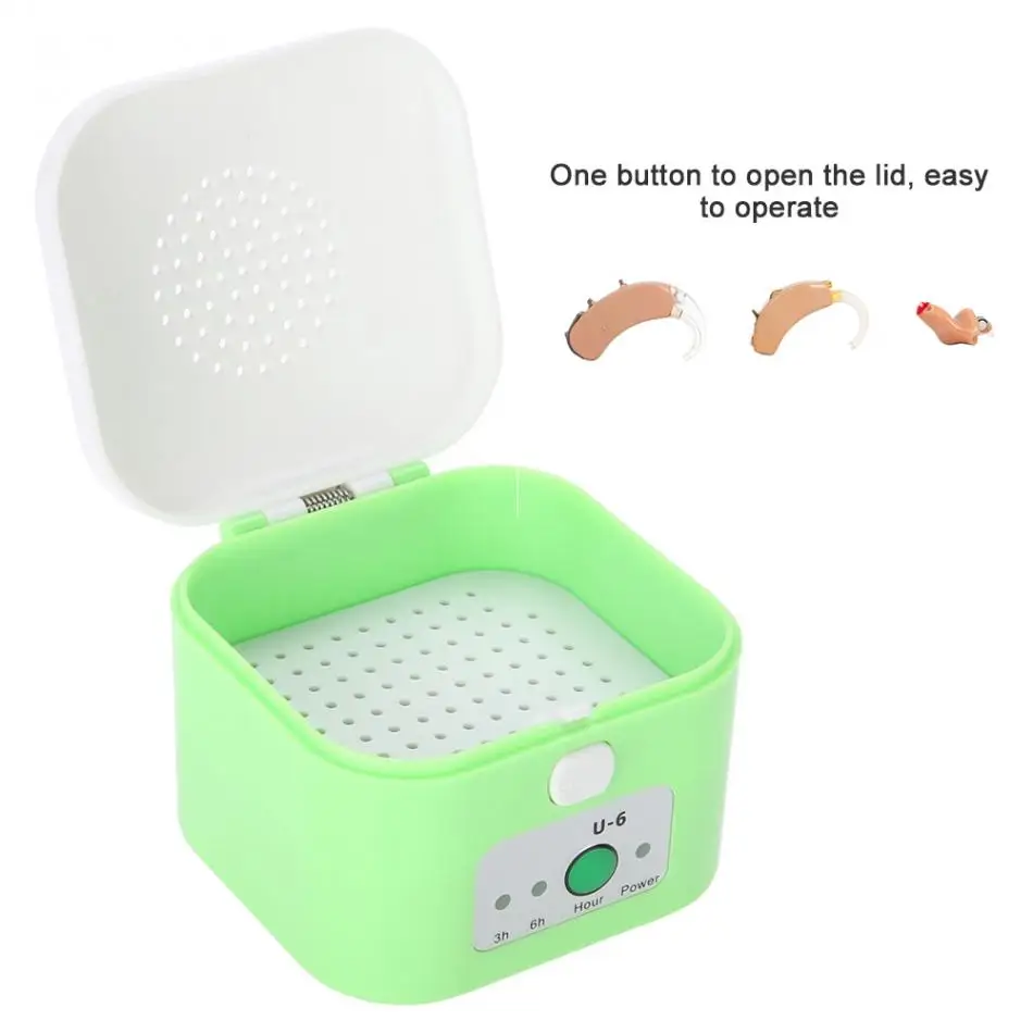 

Electric USB Drying Box Headphone Dehumidifier Moisture Proof Hearing Aid Dryer Case b