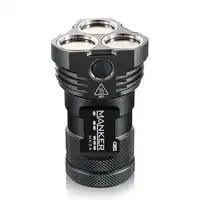 Manker MK34 Powerful Searchlight 8000LM 12x CREE XP-G3 LED / 6500LM 12x Nichia 219C LED Flashlight Use 3x 18650 Battery