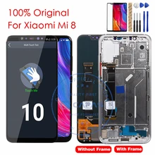 Для Xiaomi Mi 8 ЖК-дисплей+ рамка сенсорный экран панель для Xiaomi Mi 8 ЖК дигитайзер замена запасные части