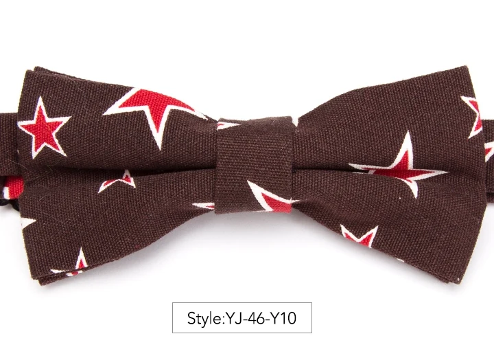 Мужской галстук-бабочка, хлопковый цветочный модный галстук жениха для мужчин, мужской галстук-бабочка, галстук-бабочка, нарядная рубашка, подарок, свадебный галстук-бабочка - Цвет: YJ-45-Y10