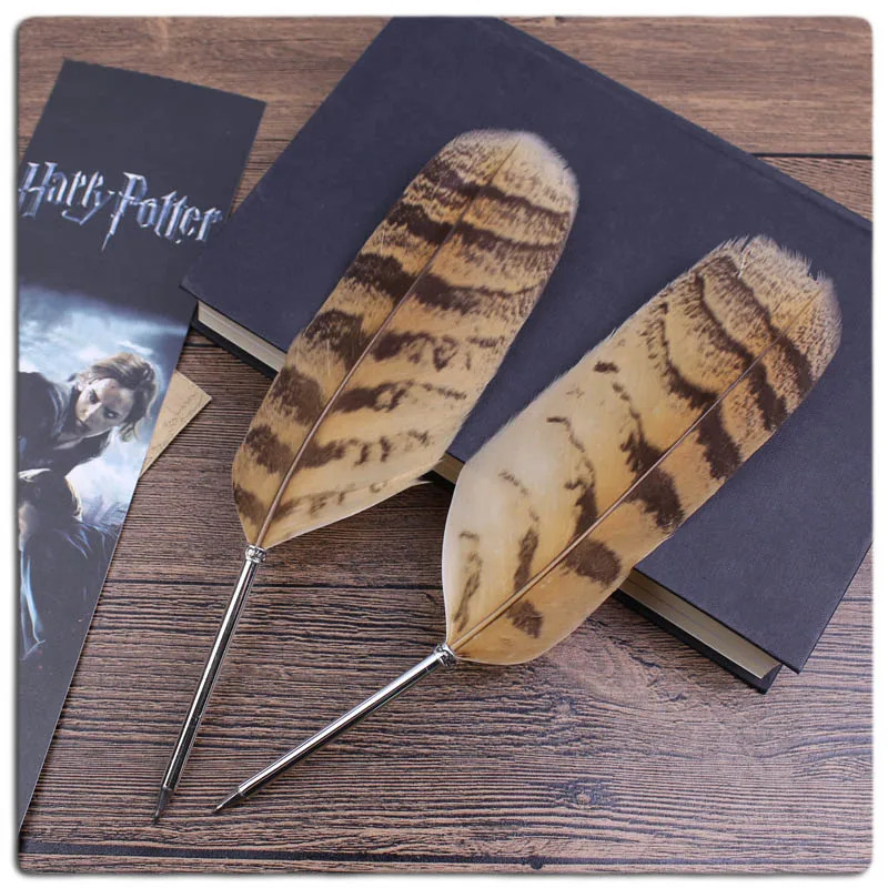 

Free Shipping Europe Retro Owl Feather Ballpoint Pen For Child