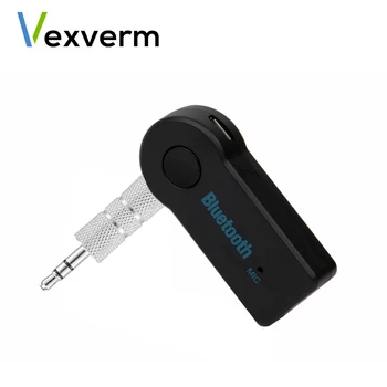 

Vexverm 3.5mm Jack Aux Handsfree Wireless Car Bluetooth Receiver Kit Adapter For Headphone MP3 Music Audio Reciever Adapter Z35
