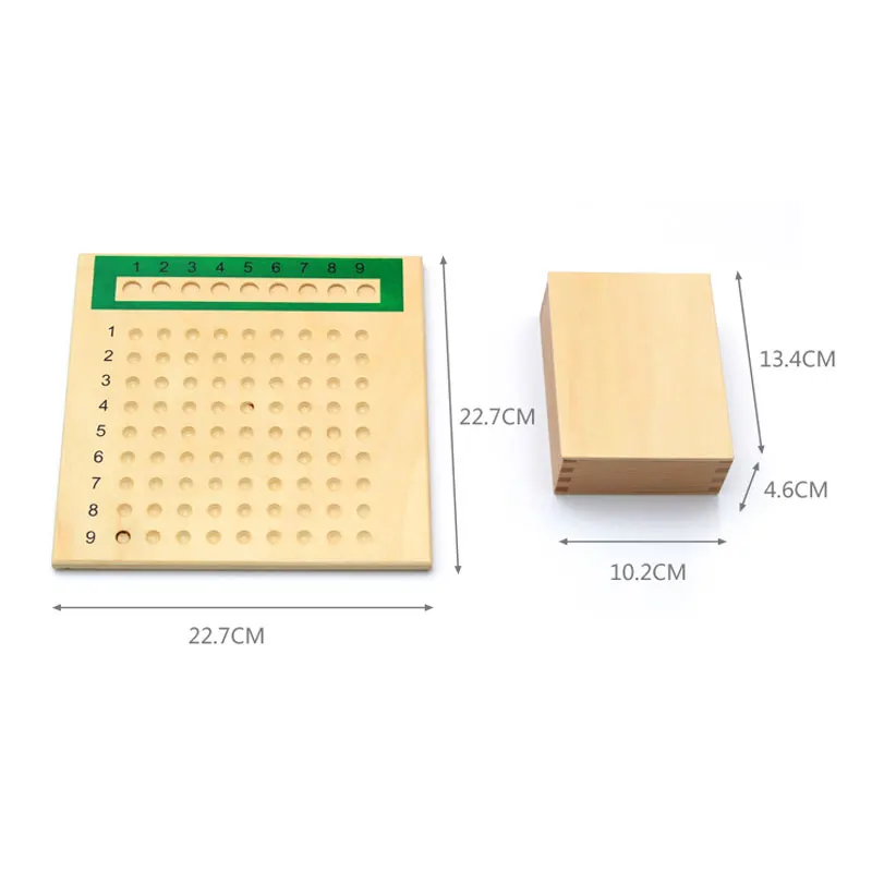 Деревянные Монтессори игрушки Монтессори размножение доска из бисера Детские Обучающие Развивающие игрушки для малышей для детей MI2564H