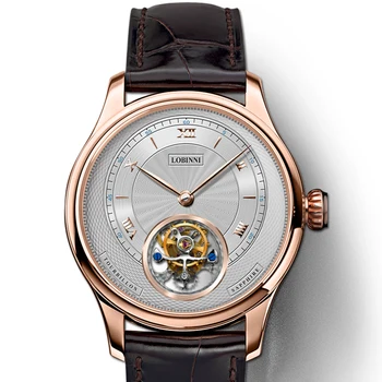 

Switzerland LOBINNI Luxury Brand Watches Men Tourbillion Automatic Mechanical Men Watch Sapphire Waterproof clock L8885-4