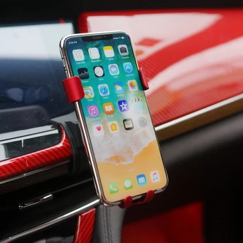 

For Cadillac CT6 2016-2019 Car Mobile Phone Holder Gravity Reaction Clip Type Air Vent Mount Stand