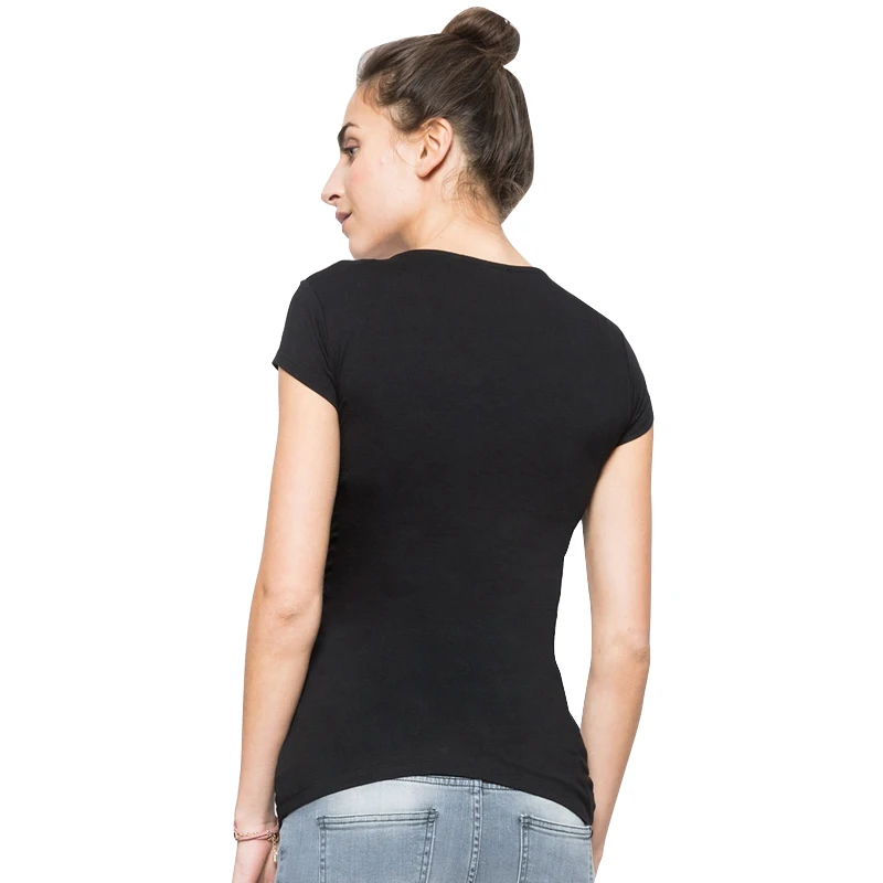 Plus Size V-neck Short Sleeve Maternity Breastfeeding Tops Pregnancy T-Shirts Nursing Clothes For Pregnant Women Feeding Tees