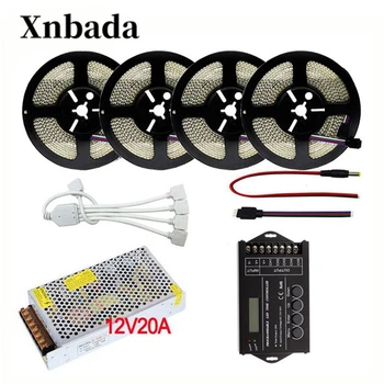 

5-20M 2835 RGB LED Strip Light DC12V 234 LEDs/m Flexible LED Light RGB Neon Light Strip TC420 RGB Led Controller + Power Supply