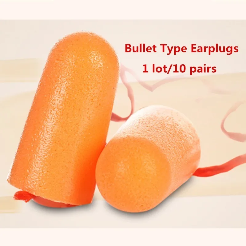 20pcs Soft Foam Noise Reduction Earplugs Sound Insulation Sleep Work