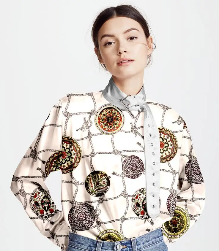 wholesale 120CM white elastic Silk fabric dresses, print satin floral