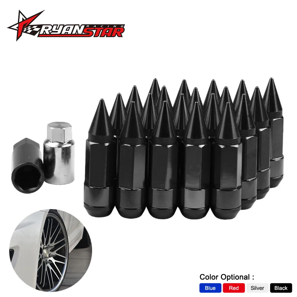 20 шт. колеса орехи Высокое качество алюминия расширенный тюнер гайки с Спайк для