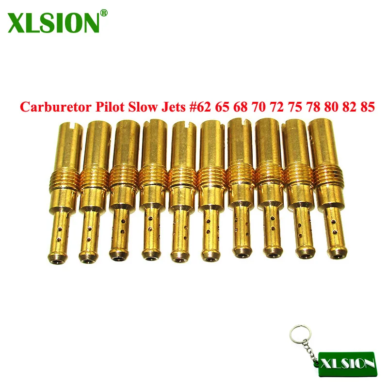 

XLSION Carburetor Pilot Slow Jets #62 65 68 70 72 75 78 80 82 85 For Keihin Carb PJ PWK PWM PE PD N424-21