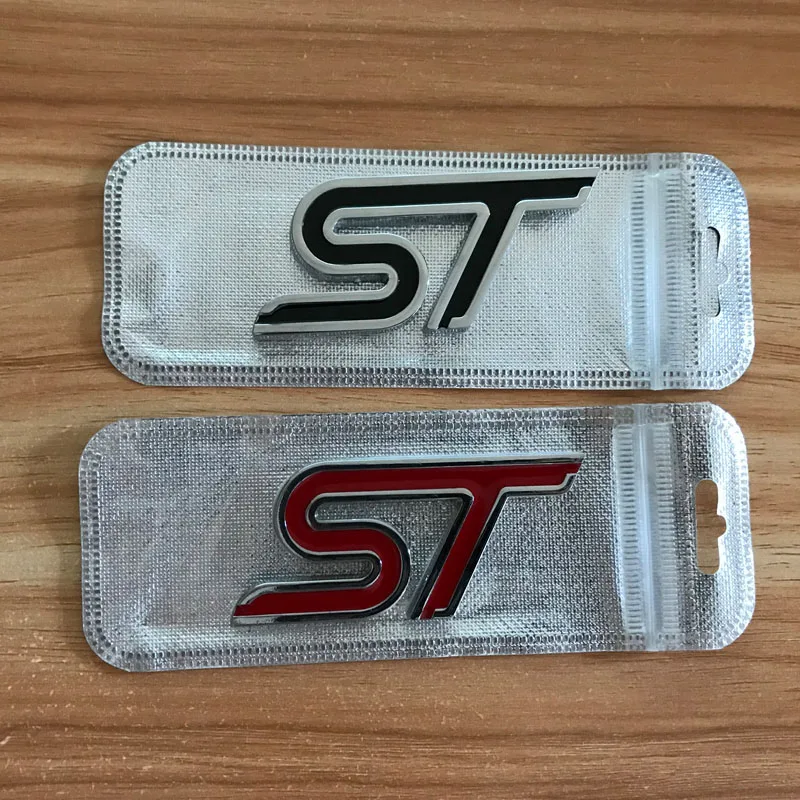 

High quality EcoBoost ST line logo ST emblem car sticker for ford focus 2 3 fiesta ranger fusion accessories