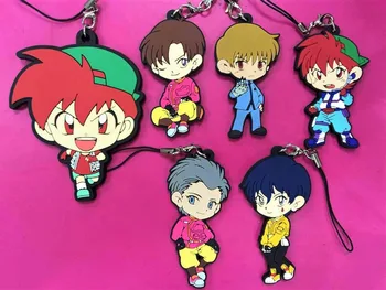 

G316 Original Japanese anime figure Let's Go Seiba Retsu rubber Silicone sweet smell mobile phone charms keychain strap