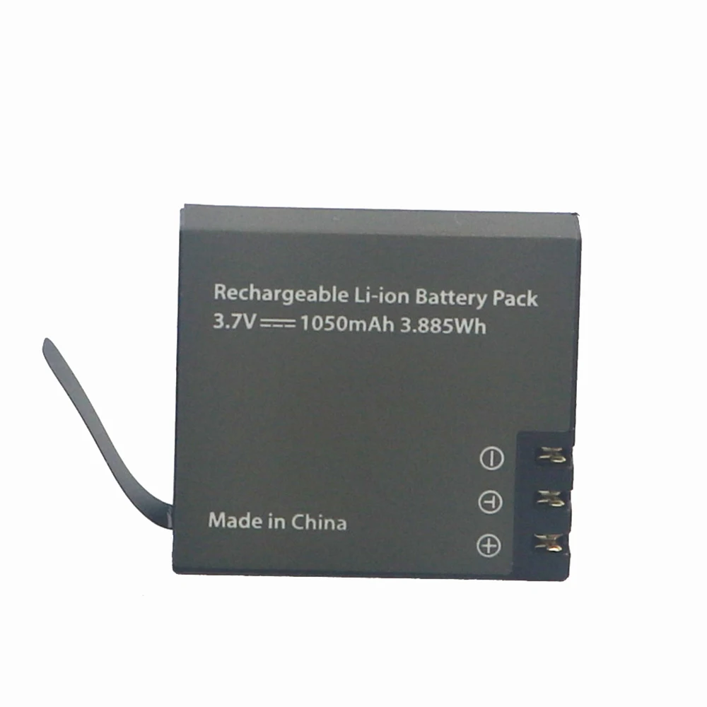 Recarregável de Íon-lítio Peças e Acessórios para Câmeras 1050mah para Eken Bateria Unidades h8 h9 H8r H9r Pro Ação Esporte 4 Pg1050 V8s - Image 6
