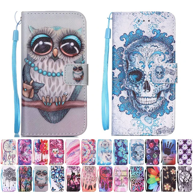 

Owl Flower Pattern Wallet Flip Case for Samsung Galaxy A3 A5 J3 J5 J7 2016 S5 S6 S7 Edge SM J320 J510 J710 J500 G530 Cover B21