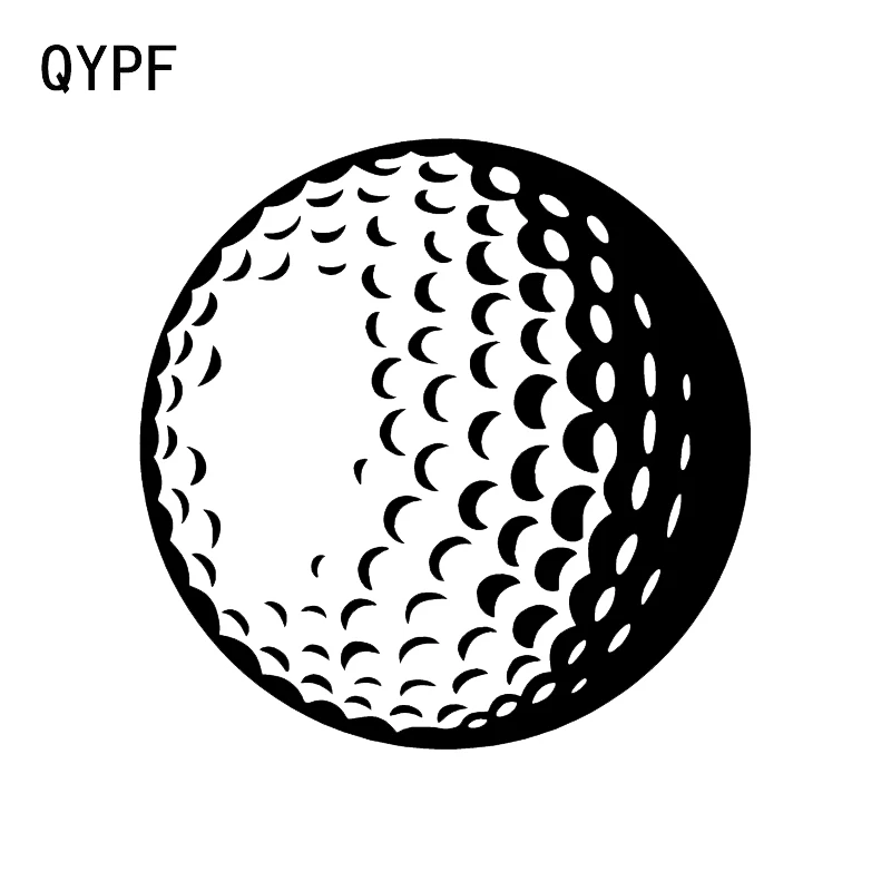 QYPF 10 6*10 6 см интересный Golfer Декор виниловая Автомобильная наклейка силуэт