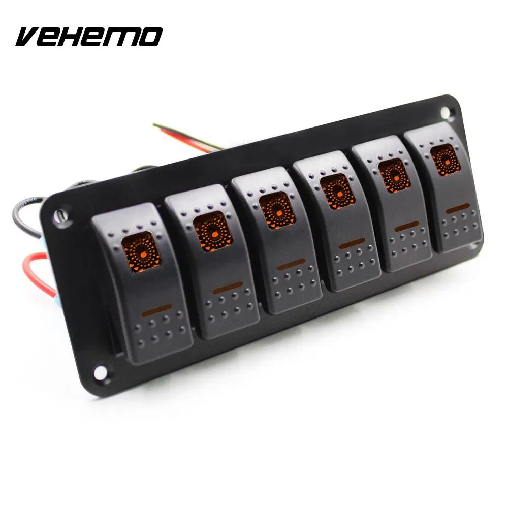 

Vehemo 12V/24V Boat Switch Panel Caravan Car Switch Universal Toggle Switch Truck