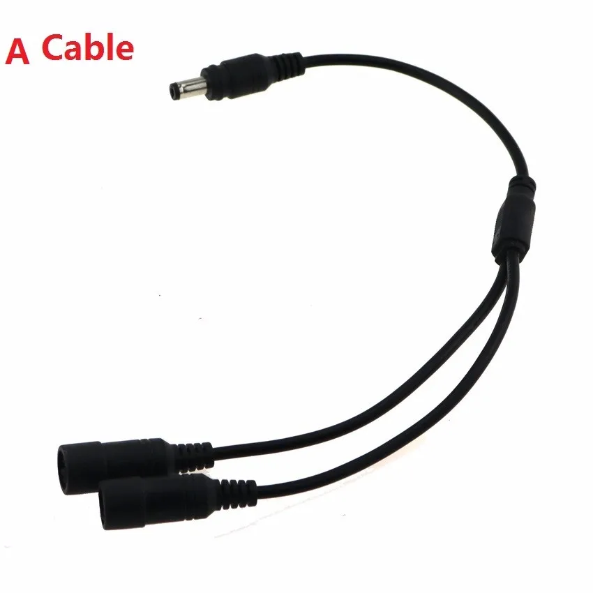 

3 Kinds Of 1-to-2 cord Male to Female Power Connecting Cable Y / USB / Extension Cable for Connect Bike light with battery pack