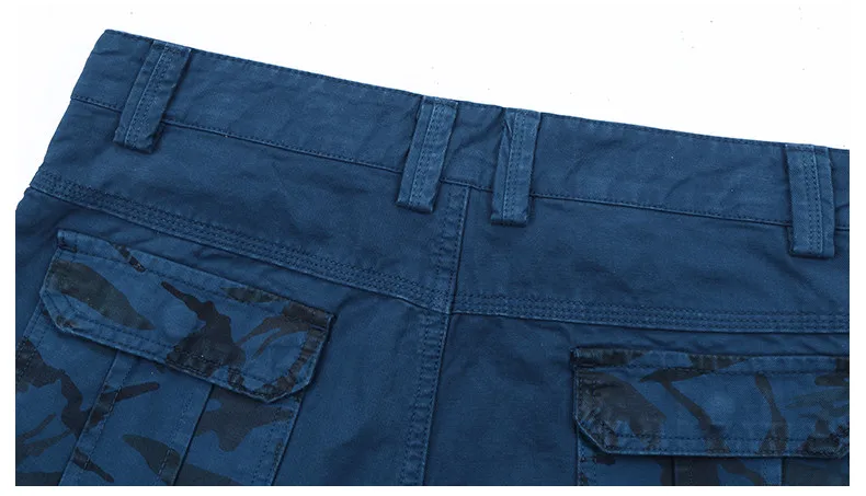 Multi-pocket Shorts Men Floral Cargo Shorts Cool Summer Hot Sale Cotton Fashion Men Shorts Male Pants Brand Clothing Plus Size 09