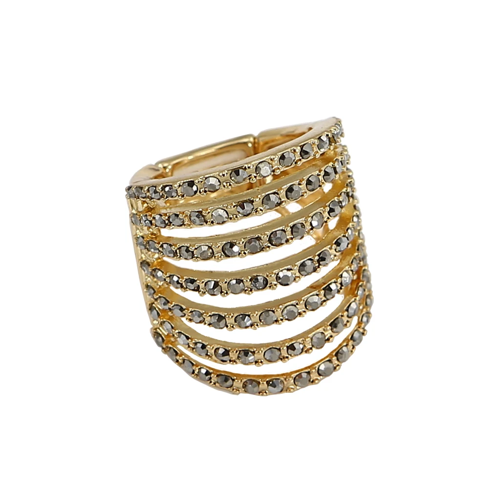 

TrinketSea Brand New Design Adjustable Charming Statement Finger Ring For Women Wedding Jewelry Free Shipping