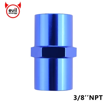 

evil energy- 3/8" Npt Female Pipe Coupler Adapters Oil Fuel Fittings Anoized Aluminum Fuel Adapter Blue