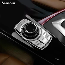Car Multimedia Button Decoration Stickers For BMW BMW X1 X3 X5 X6 E70 E83 E90 E91 F15 F16 F20 F21 F30 F10 Accessories Styling