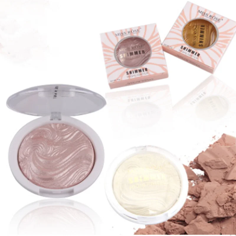 

Miss Rose Liquid Highlighter Brighten Makeup Shimmer Powder Palette Base Illuminator Long Lasting Face Contour Golden Bronzer