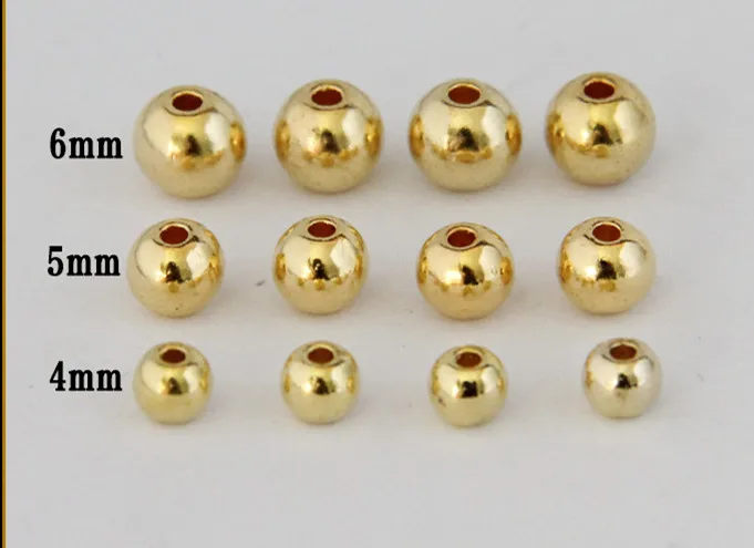 500 шт. Круглые Гладкие бусины 3 6 мм|beads diy|bracelet diynecklace spacers |