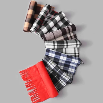 

2018 New Trend Autumn And Winter Models Wool Scarf Men And Women Commuter Female Model Scarf Fashion Classic Mens Business Scarf