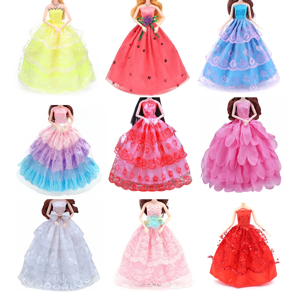 1PCS Fashion Princess Wedding Dresses For Doll Handmade Dress Party