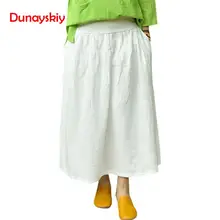 Весенне-летние длинные юбки в английском стиле винтажная юбка для девочек белье с эластичным поясом оригинальная плиссированная длинная юбка новое искусство для женщин