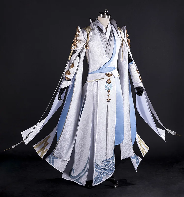 Ru Feng Jian Wang III Senior Taoïstische Priester Chun Yang Groep Cosplay Kostuum Anime Cosplay Hanfu Mannelijke Volledige Set DHL gratis verzending Ru Feng Jian Wang III Senior Taoïstische Priester Chun Yang Groep Cosplay Kostuum Anime Cosplay Hanfu Mannelijke Volledige Set DHL gratis verzending