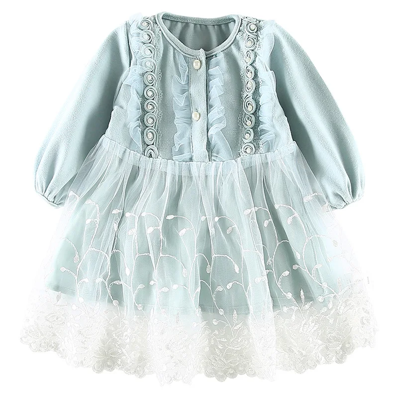 

Baby Girl Dress 0-4Y Newborn Cute Baby Pearl Cotton Mesh Dress Infant Baby Birthday Dress Baby Clothes 3 Colors