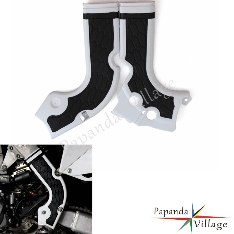 

Motorbikes White Frame Guard Protector Motocross Frame Cover Protection for Honda CRF 250 R 450 R 2013-2016