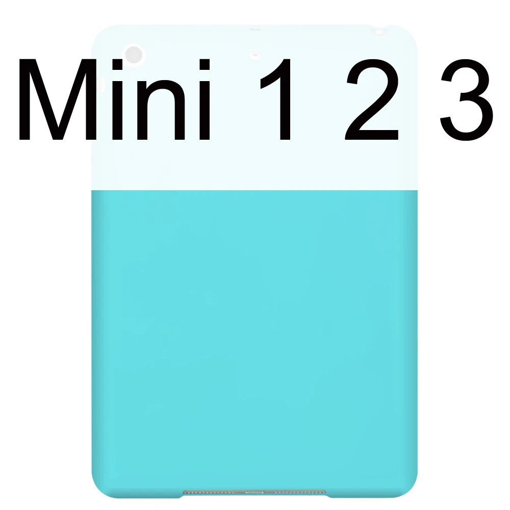 Mint MINI 123 Для iPad Mini 4 Чехол Mini 5 1 2 3 Чехол детский безопасный силиконовый мягкий защитный чехол для Apple iPad Mini 5 Funda - Цвет: Mint MINI 123