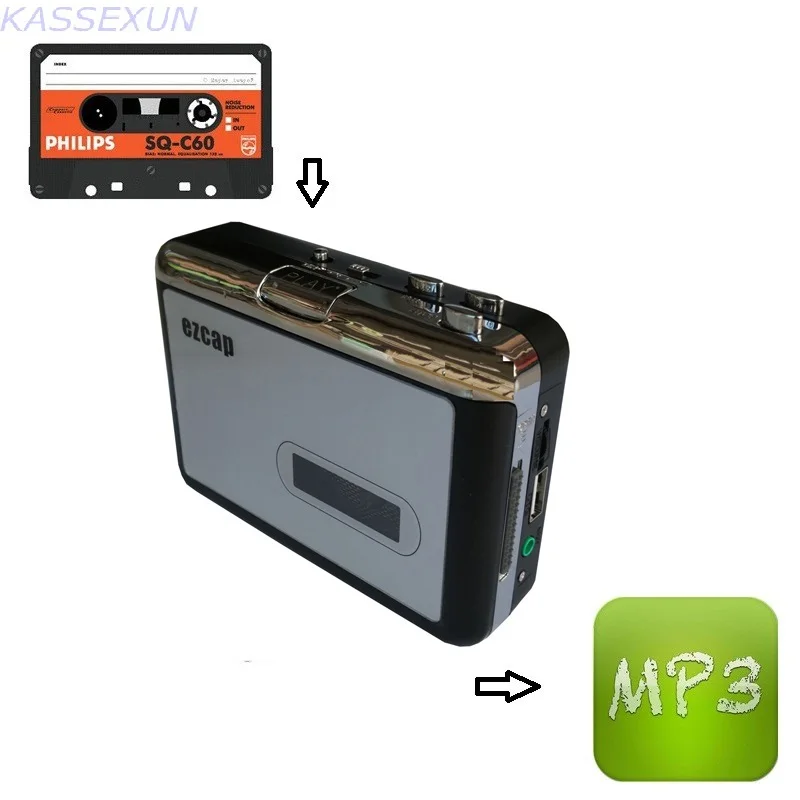 Новинка года usb кассета для mp3 конвертер, конвертировать старый кассеты в mp3 сохранить в U флэш-накопитель непосредственно, ПК не требуется
