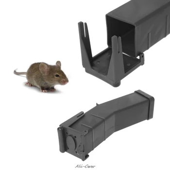 

Reusable Plastic Mouse Rat Trap Catcher Rodent Pest Control Bait Cage Box Human