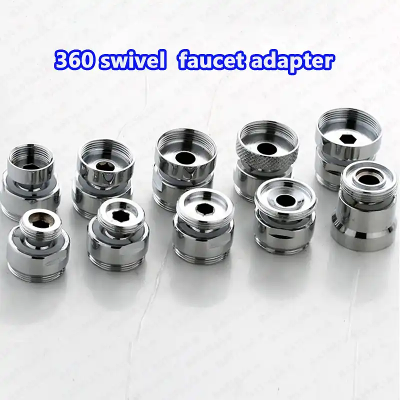 360 Degree Swivel Faucet Adapter Adjustable Brass Faucet Adapter