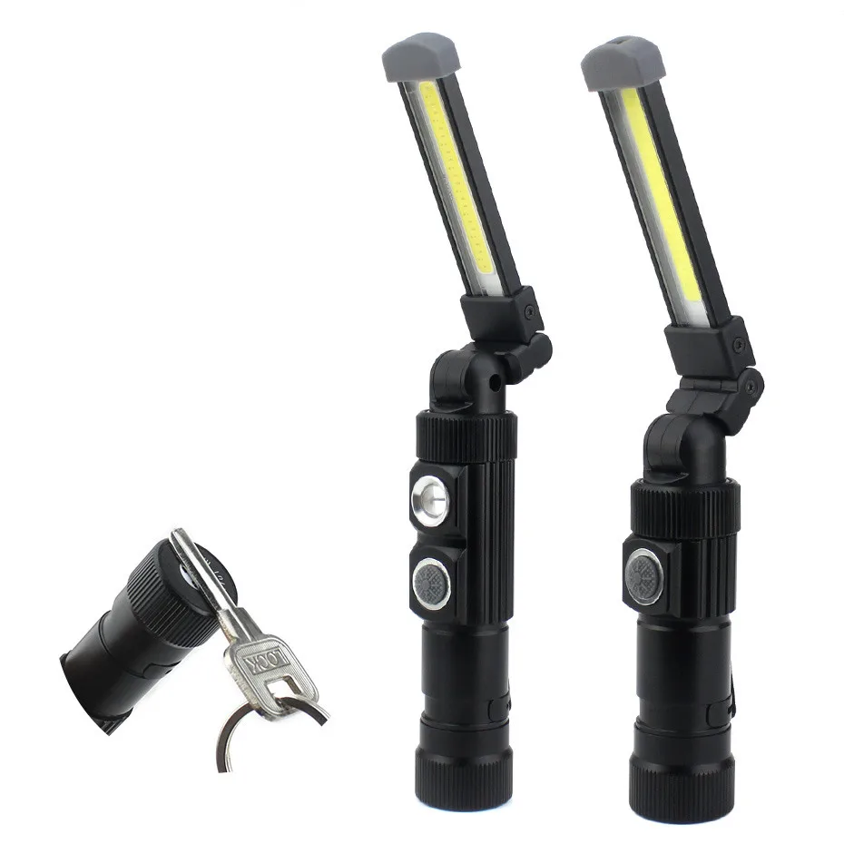 

Torch Led COB Lamp Flashlight Rotate Lantern Searchlight With Powerful Magnet USB Charging Camping Hunting Fishing Running