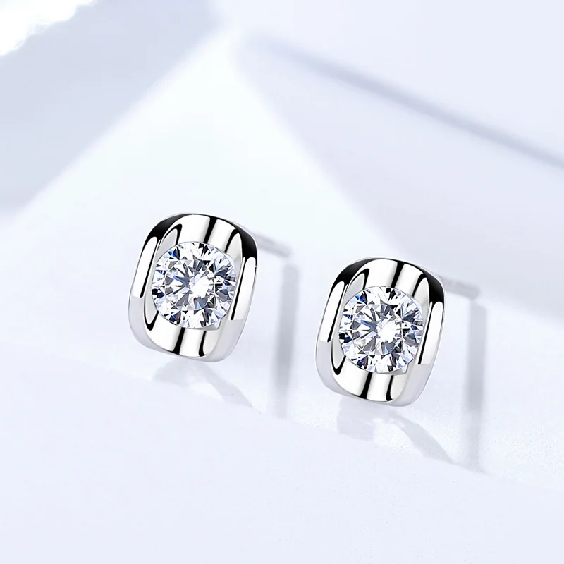 3 silver earrings for women