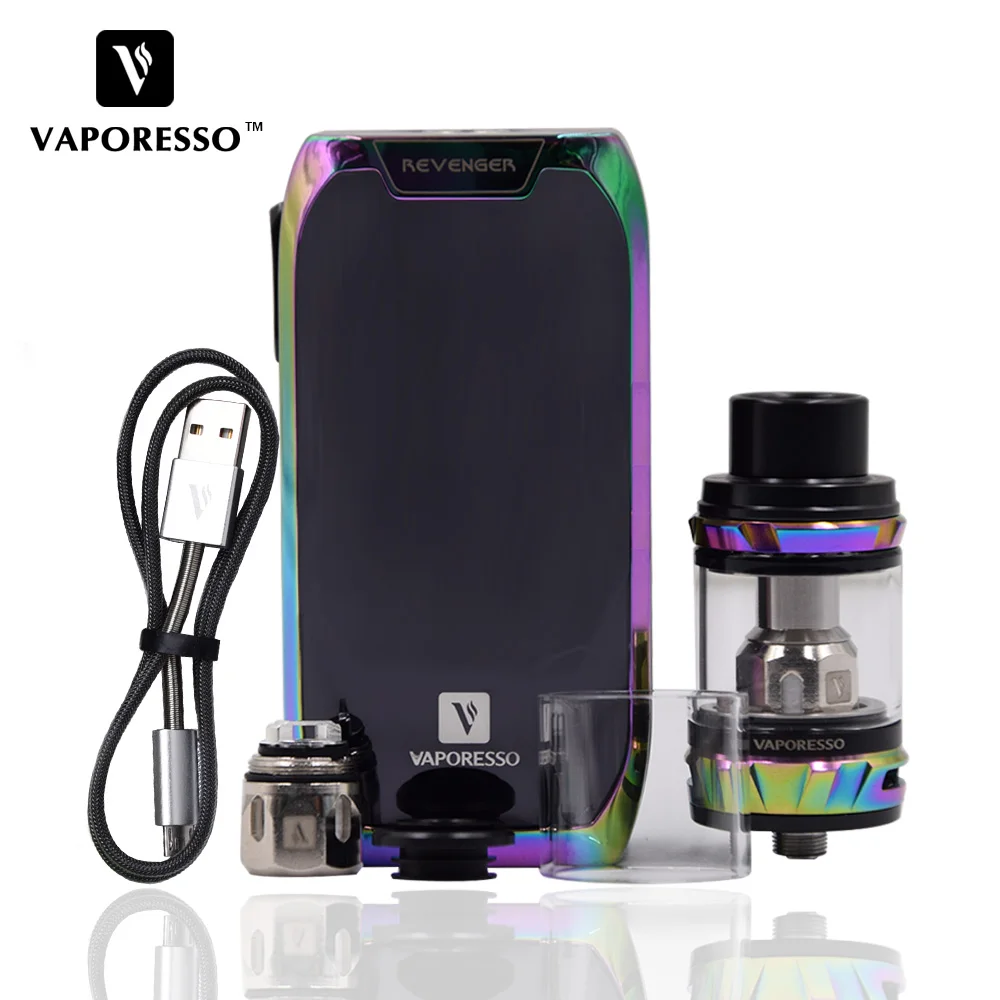 

Original E-cigarette 220W Vaporesso Revenger TC Kit With NRG Tank Revenger Box Mod use GT Core Coil No 18650 Battery Vape Kit